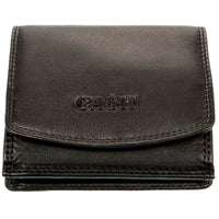 Kompakte Leder-Geldbörse mit Wiener Schachtel, extra geschmeidig