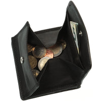 Kompakte Leder-Geldbörse mit Wiener Schachtel, extra geschmeidig