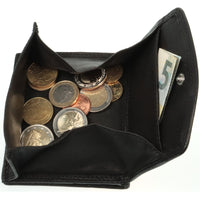 Kompakte Leder-Geldbörse mit Wiener Schachtel, extra geschmeidig