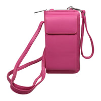 Handytasche mit Portemonnaie zum Umhängen, 8 Farben