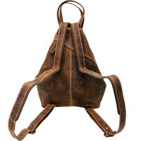 Vintage Rucksacktasche aus Büffelleder