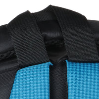 großer Rucksack mit gepolsterten Gurten und farbigen Akzenten