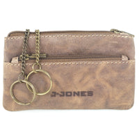 Schlüsseletui aus naturrauhem Leder