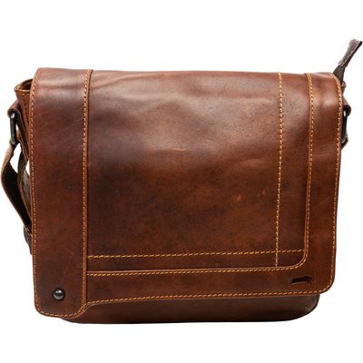 Edler Messenger-Bag aus poliertem Rindsleder