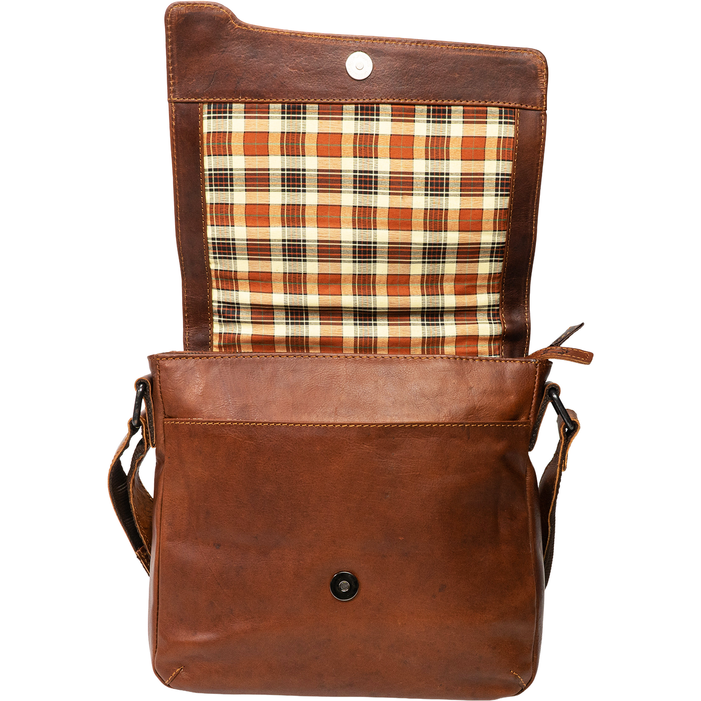 Edler Messenger-Bag aus poliertem Rindsleder