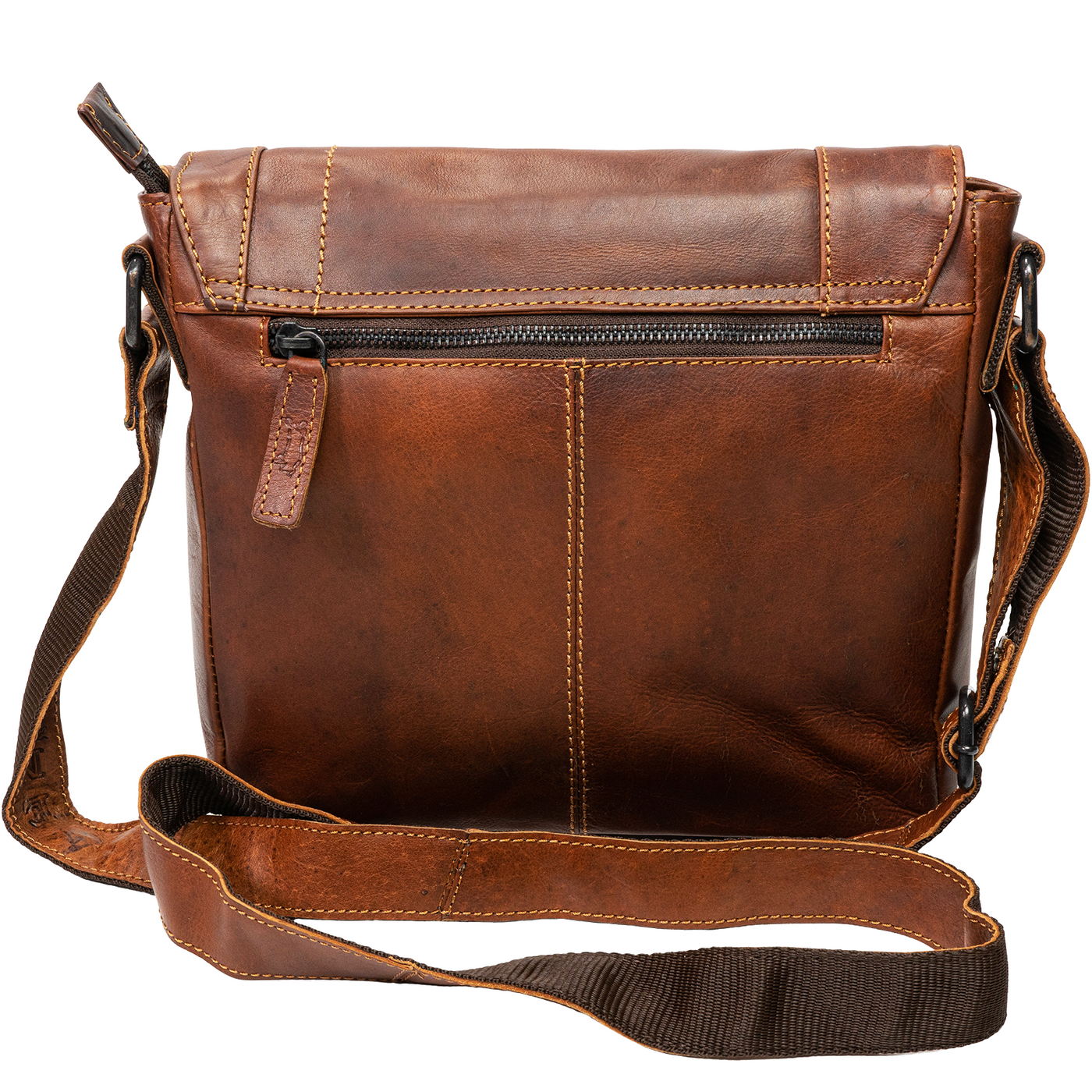 Edler Messenger-Bag aus poliertem Rindsleder