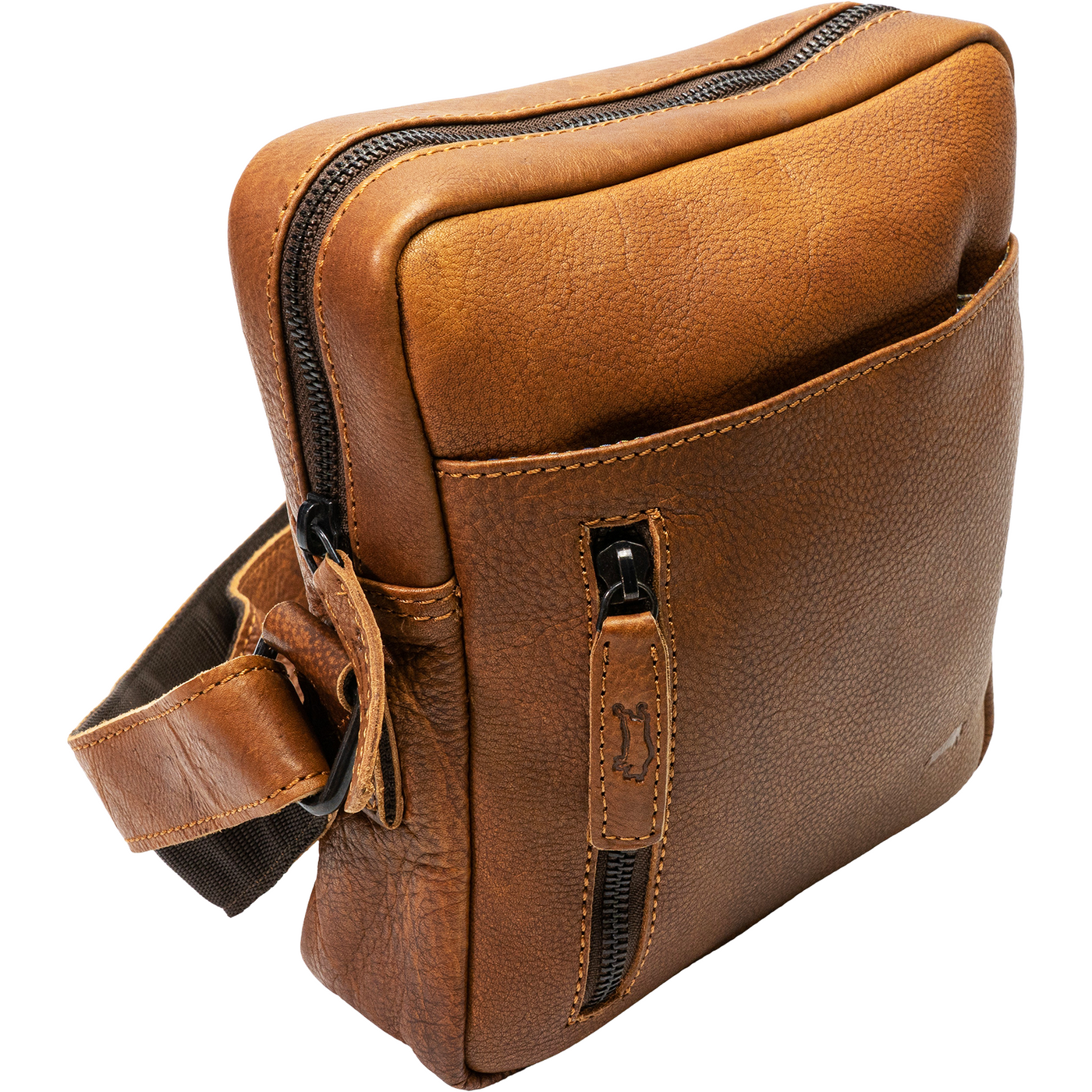 Unisex Messenger-Bag aus Rindleder