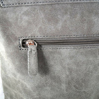 große Umhängetasche aus Kunstleder in Wildlederoptik