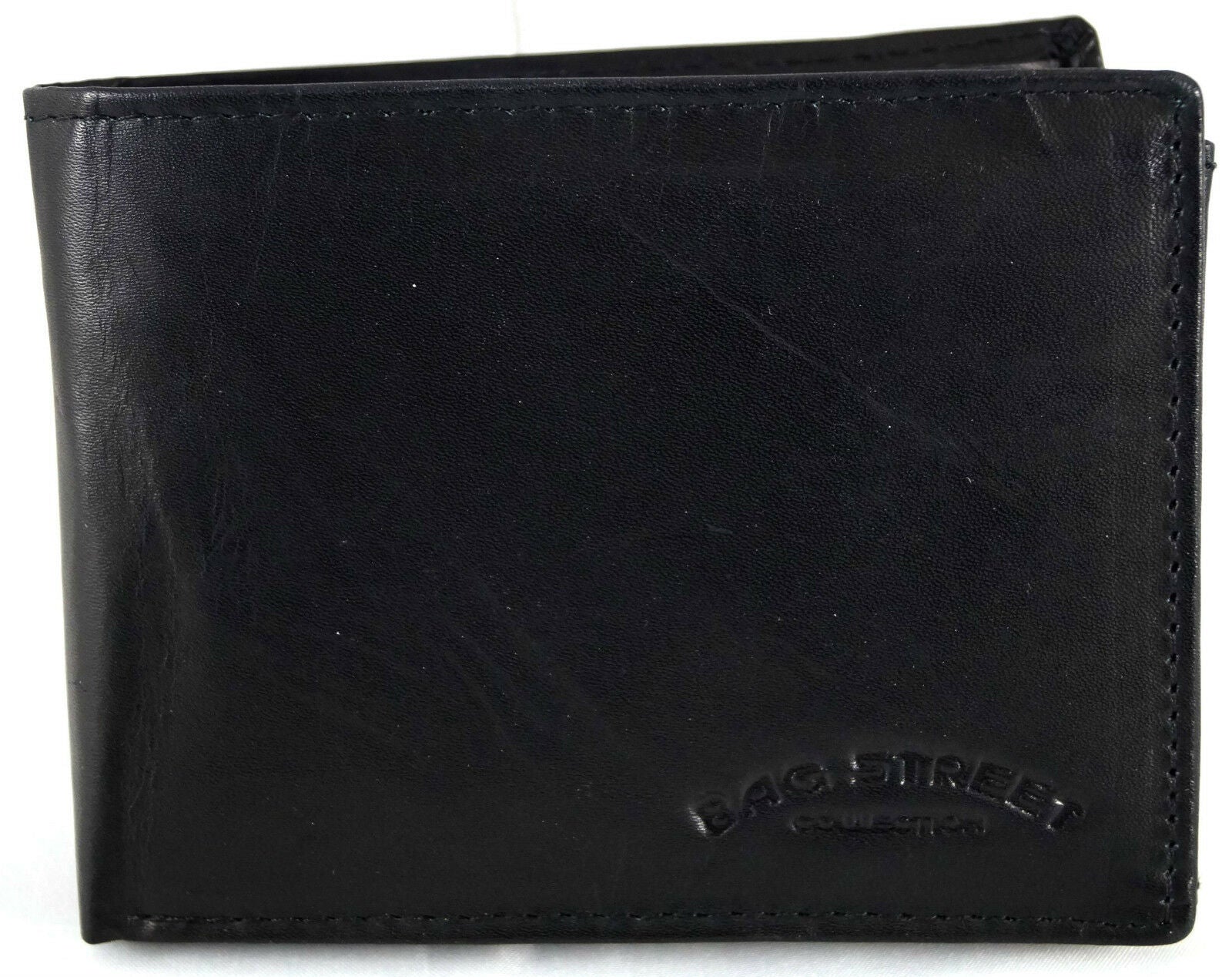 Klassische Bifold-Geldbörse aus Echt Leder Lederwaren Leufke | schwarz – günstig in kaufen