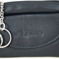 Schlüsseletui aus weichem Echt Leder mit 2 Schlüsselringen