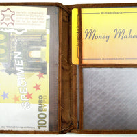 Klassische Brieftasche aus Rindsleder - RFID-safe