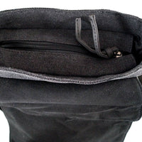 Unisex Messenger Bag aus Canvas mit Überwurf und langem Gurt