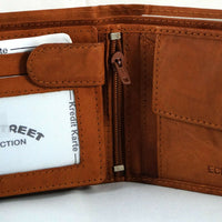 klassische Bifold-Geldbörse aus weichem Echt Leder