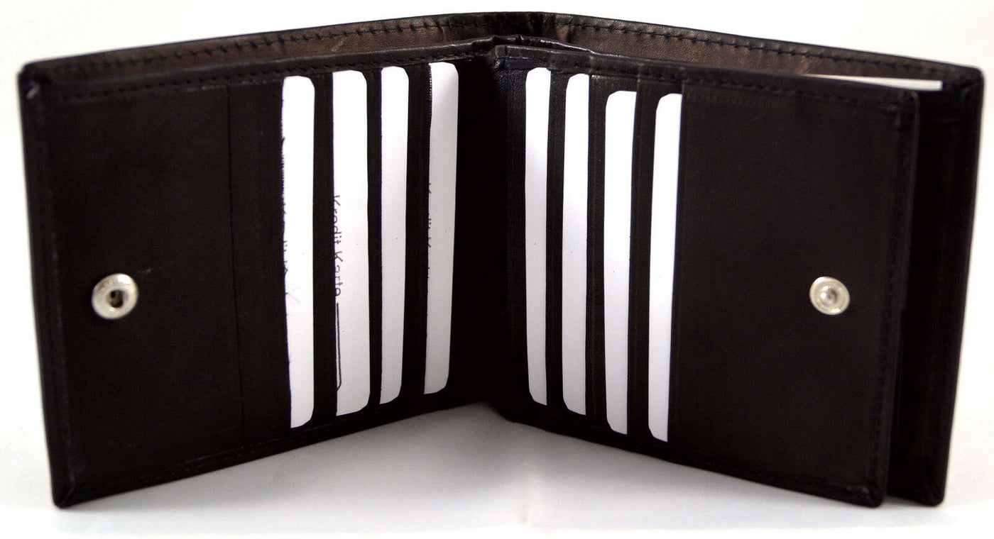 Geldbörse mit 12 Kartenfächern aus weichem Echt Leder
