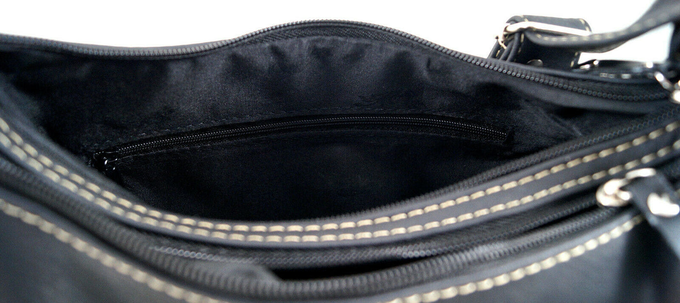 kompakte Handtasche mit 2 Fächern für jeden Tag