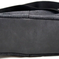 Unisex Messenger Bag aus Canvas mit Überwurf und langem Gurt