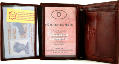 Klassische Bifold-Börse aus weichem Echt Leder