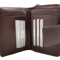 Premium Geldbörse aus poliertem Echt Leder