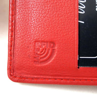 kompakte Damengeldbörse aus weichem Rindsleder, RFID-safe