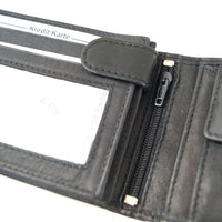 klassische Bifold-Geldbörse aus weichem Echt Leder