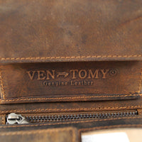 Geldbörse aus Büffelleder mit RFID-Blocker und Volllederausstattung