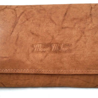 XXL-Damengeldbörse aus weichem Rindsleder mit 17 Kartenfächern