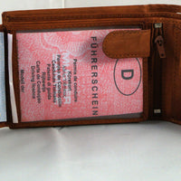 klassische Bifold-Geldbörse aus weichem Echt Leder