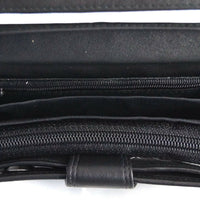 praktische Damengeldbörse aus weichem Rindsleder mit vielen Kartenfächern, RFID-safe