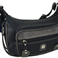 kompakte Handtasche mit 2 Fächern für jeden Tag