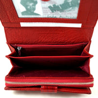 Luxus-Geldbörse aus Lackleder in Krokooptik