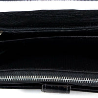 Luxus-Geldbörse aus Lackleder in Krokooptik mit RFID-Blocker