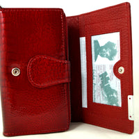 Luxus-Geldbörse aus Lackleder in Krokooptik