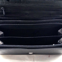 XXL-Damengeldbörse aus weichem Rindsleder mit 17 Kartenfächern und RFID-Blocker