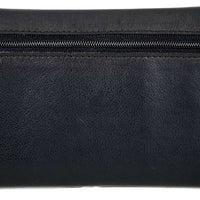 praktische Damengeldbörse aus weichem Rindsleder mit vielen Kartenfächern, RFID-safe