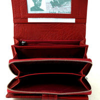 Luxus-Geldbörse aus Lackleder in Krokooptik