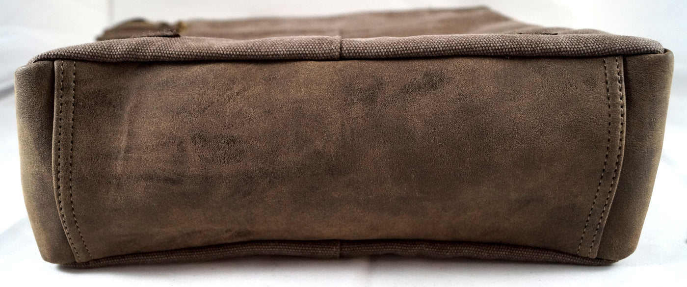 Großer Unisex Messenger Bag aus Canvas, DIN A4