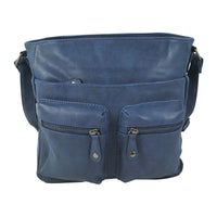 sportliche Umhängetasche aus angerauhtem Kunstleder