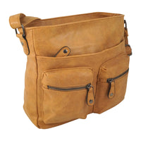 sportliche Umhängetasche aus angerauhtem Kunstleder