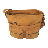 sportliche Umhängetasche aus angerauhtem Kunstleder