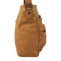 sportliche Umhängetasche aus angerauhtem Kunstleder