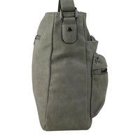 sportliche Umhängetasche aus angerauhtem Kunstleder