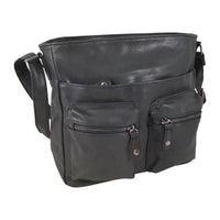 sportliche Umhängetasche aus angerauhtem Kunstleder